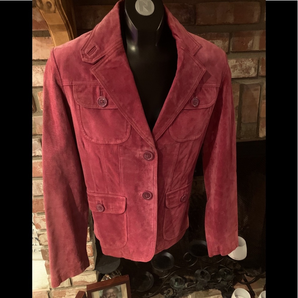 Vintage suede leather pink size sm